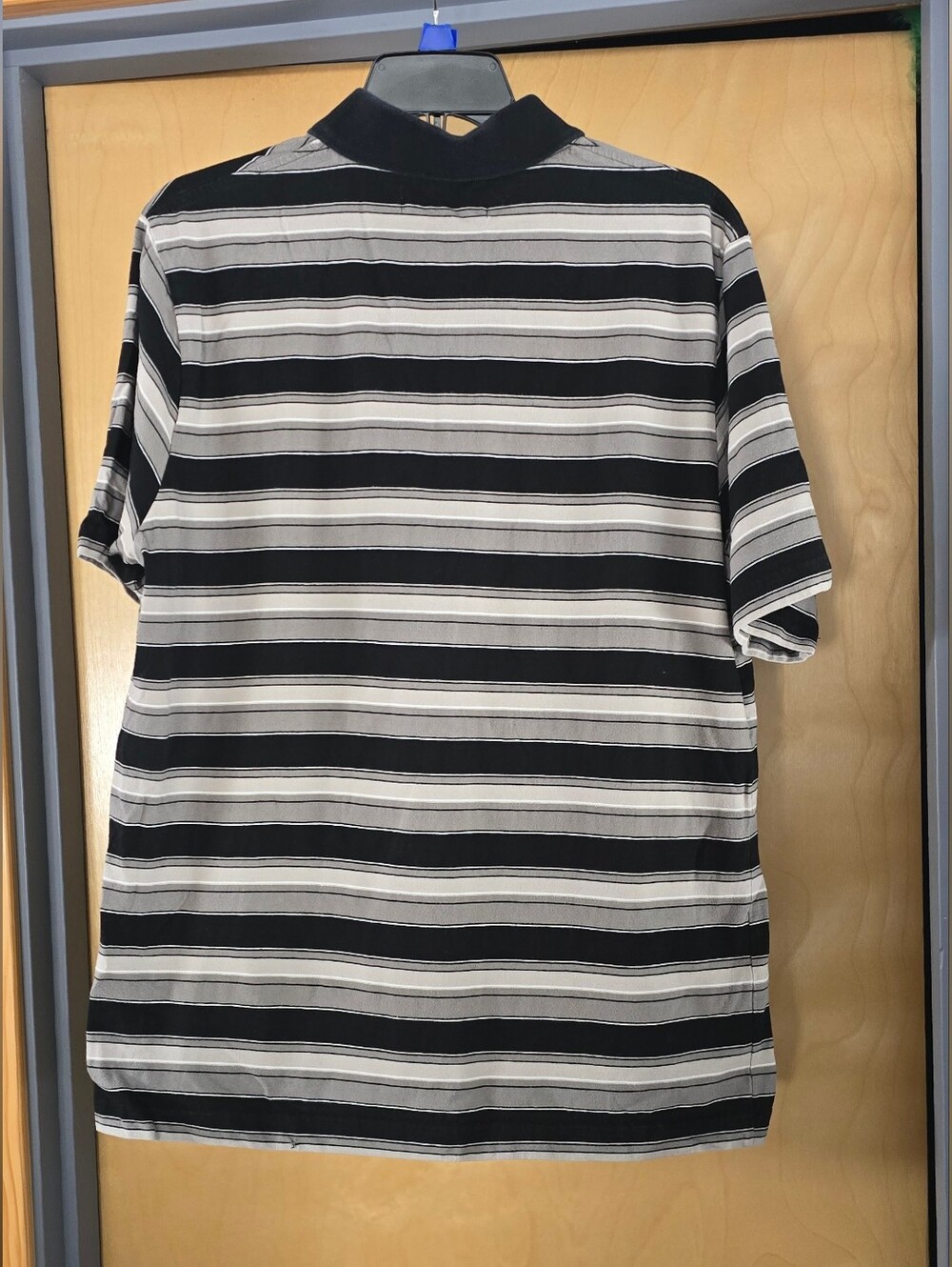 Vans Black and Gray Striped Polo Shirt - Picture 4 of 5